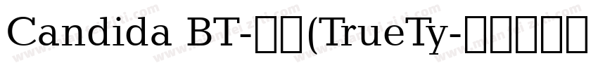 Candida BT-粗体(TrueTy字体转换